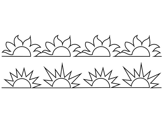 Groovy Board – Suns and Sunflowers 10″ x 24″